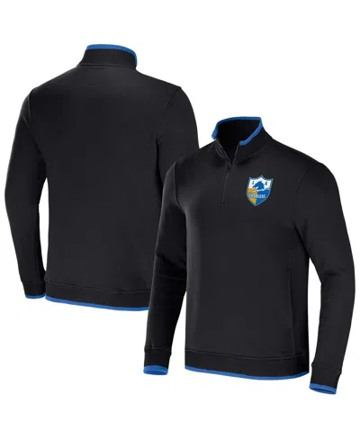 Fanatics Men's Nfl X Darius Rucker Collection By  Black Los Angeles Chargers Logo Quarter-zip Top