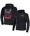 Fanatics Men's Nfl X Darius Rucker Collection By  Black New England Patriots Rocker Full-zip Hoodie In Black