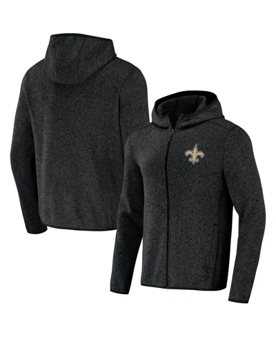 Fanatics Men's Nfl X Darius Rucker Collection By  Black New Orleans Saints Sherpa Full-zip Hoodie