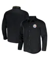 Fanatics Men's Nfl X Darius Rucker Collection By  Black Pittsburgh Steelers Convertible Twill Long Sl In Black