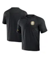 Fanatics Men's Nfl X Darius Rucker Collection By  Black Pittsburgh Steelers Washed Raglan Henley T-sh In Black
