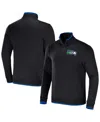 Fanatics Men's Nfl X Darius Rucker Collection By  Black Seattle Seahawks Logo Quarter-zip Top In Black