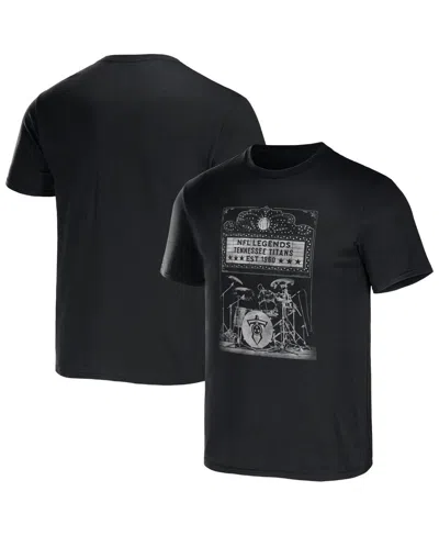 Fanatics Men's Nfl X Darius Rucker Collection By  Black Tennessee Titans Band T-shirt