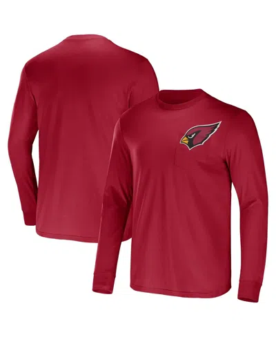 Fanatics Men's Nfl X Darius Rucker Collection By  Cardinal Arizona Cardinals Team Long Sleeve T-shirt