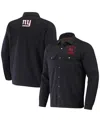 Fanatics Men's Nfl X Darius Rucker Collection By  Charcoal New York Giants Shacket Full-snap Jacket In Charcoal