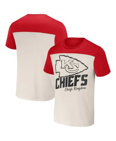 Fanatics Men's Nfl X Darius Rucker Collection By  Cream Kansas City Chiefs Colorblocked T-shirt