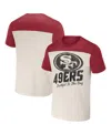 Fanatics Men's Nfl X Darius Rucker Collection By  Cream San Francisco 49ers Colorblocked T-shirt In Cream
