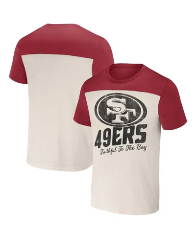Fanatics Men's Nfl X Darius Rucker Collection By  Cream San Francisco 49ers Colorblocked T-shirt