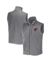 Fanatics Men's Nfl X Darius Rucker Collection By  Gray Arizona Cardinals Polar Fleece Full-zip Vest In Gray