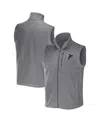 Fanatics Men's Nfl X Darius Rucker Collection By  Gray Atlanta Falcons Polar Fleece Full-zip Vest In Gray