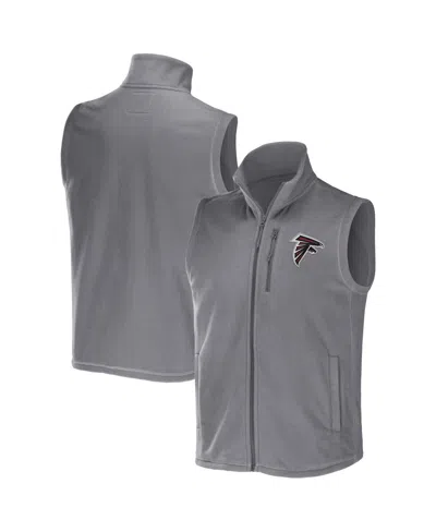 Fanatics Men's Nfl X Darius Rucker Collection By  Gray Atlanta Falcons Polar Fleece Full-zip Vest