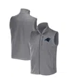 Fanatics Men's Nfl X Darius Rucker Collection By  Gray Carolina Panthers Polar Fleece Full-zip Vest In Gray