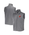 Fanatics Men's Nfl X Darius Rucker Collection By  Gray Cleveland Browns Polar Fleece Full-zip Vest In Gray