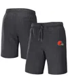 Fanatics Men's Nfl X Darius Rucker Collection By  Heather Charcoal Cleveland Browns Logo Shorts In Heather Charcoal