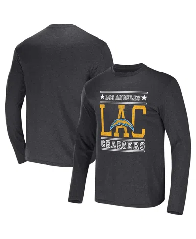 Fanatics Men's Nfl X Darius Rucker Collection By  Heathered Charcoal New Orleans Saints Long Sleeve T