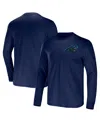 Fanatics Men's Nfl X Darius Rucker Collection By  Navy Carolina Panthers Team Long Sleeve T-shirt In Navy