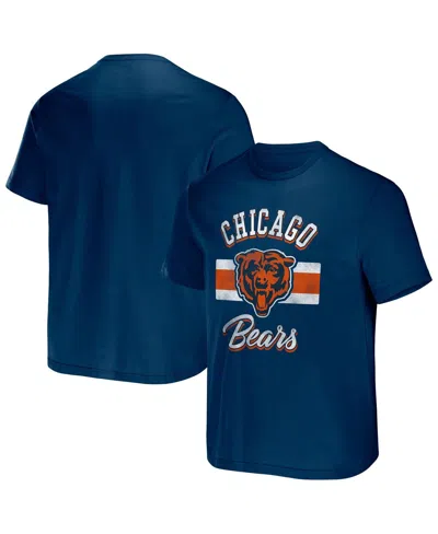 Fanatics Men's Nfl X Darius Rucker Collection By  Navy Chicago Bears Stripe T-shirt