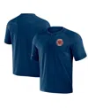 Fanatics Men's Nfl X Darius Rucker Collection By  Navy Chicago Bears Washed Raglan Henley T-shirt In Navy