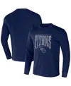 Fanatics Men's Nfl X Darius Rucker Collection By  Navy Tennessee Titans Long Sleeve Thermal T-shirt In Navy