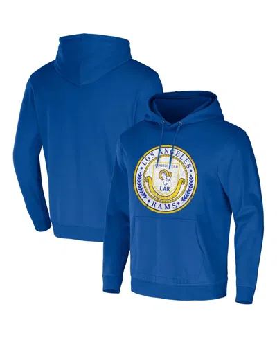 Fanatics Men's Nfl X Darius Rucker Collection By  Royal Los Angeles Rams Washed Pullover Hoodie