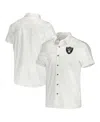 Fanatics Men's Nfl X Darius Rucker Collection By  White Las Vegas Raiders Woven Button-up T-shirt In White