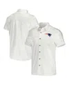 Fanatics Men's Nfl X Darius Rucker Collection By  White New England Patriots Woven Button-up T-shirt In White