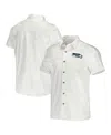 Fanatics Men's Nfl X Darius Rucker Collection By  White Seattle Seahawks Woven Button-up T-shirt In White
