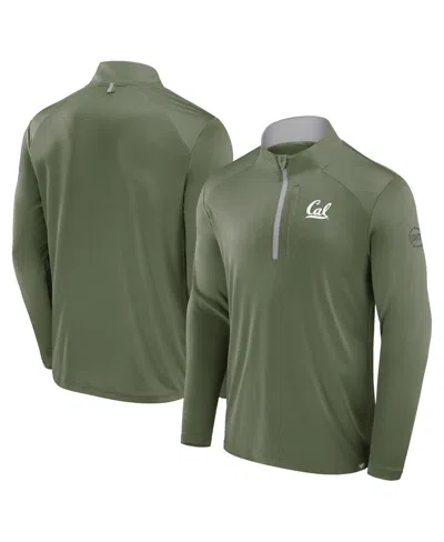 Fanatics Men's Olive Cal Bears Oht Military Appreciation Defender Quarter-zip Jacket