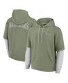 Fanatics Men's Olive Golden State Warriors Elements Sleek Pullover Hoodie In Olive