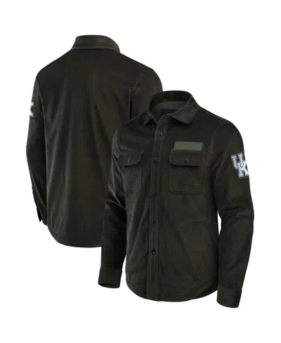Fanatics Men's Olive Kentucky Wildcats Corduroy Full-button Jacket In Green