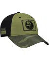 Fanatics Men's Olive New York Islanders Military Appreciation Trucker Adjustable Hat
