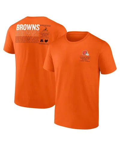 Fanatics Men's Orange Cleveland Browns Repeat Stats T-shirt