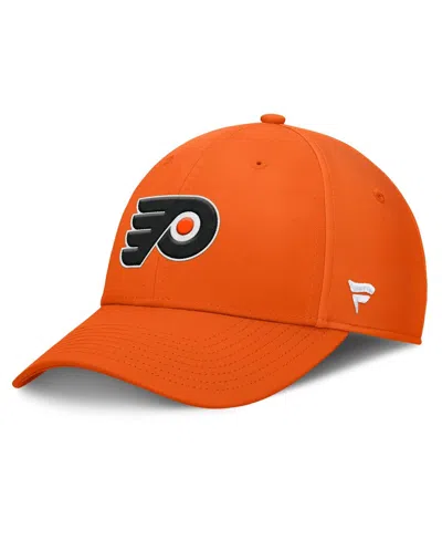 Fanatics Men's Orange Philadelphia Flyers Core Primary Logo Flex Hat