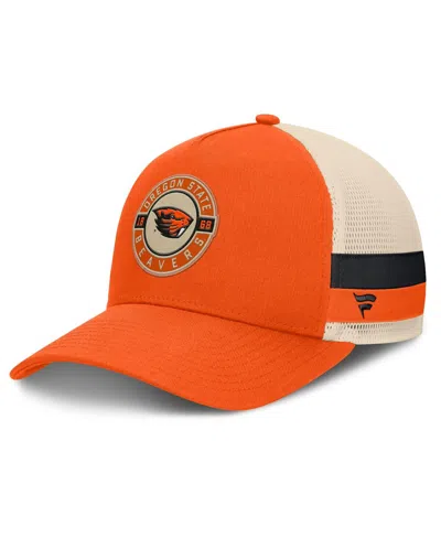 Fanatics Men's Orange/cream Oregon State Beavers Prestige Trucker Adjustable Hat