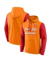 Fanatics Men's Orange/red Tampa Bay Buccaneers Fleece Pullover Hoodie In Orange,red