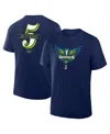 Fanatics Men's Paige Bueckers Navy Dallas Wings In The Paint Name Number T-shirt In Blue