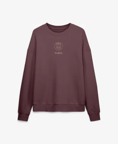 Fanatics Men's Paris Saint-germain Muted Centre Oversized French-terry Sweatshirt In Burgundy
