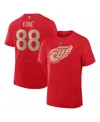 Fanatics Men's Patrick Kane Red Detroit Red Wings Centennial Authentic Stack Name Number T-shirt In Animal Print