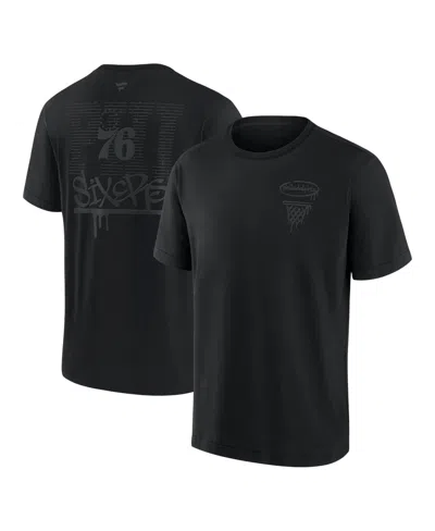 Fanatics Men's Philadelphia 76ers Blackout Heavyweight T-shirt