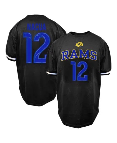 Fanatics Men's Puka Nacua Black Los Angeles Rams Big & Tall Mesh Name & Number T-shirt