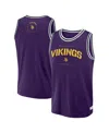 Fanatics Men's Purple Minnesota Vikings Elements Future Ground Jersey Tank Top In Purple