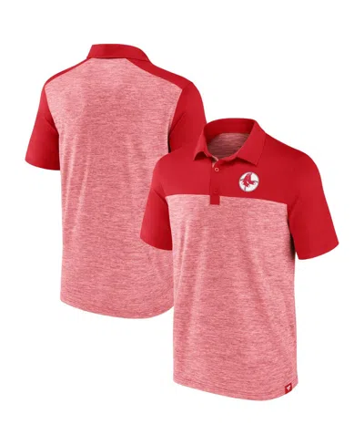 Fanatics Men's Red Boston Red Sox True Classics Avid Fan Brushed Polo Shirt