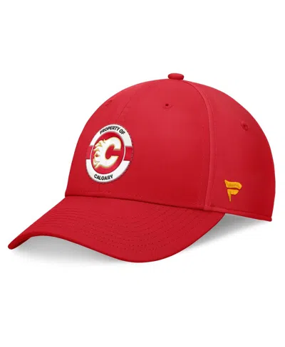 Fanatics Men's Red Calgary Flames Authentic Pro Training Camp Flex Hat