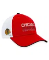 Fanatics Men's Red Chicago Blackhawks Authentic Pro Rink Trucker Adjustable Hat In Red