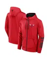 Fanatics Men's Red Chicago Bulls Baller Defender Performance Full-zip Hoodie In Red