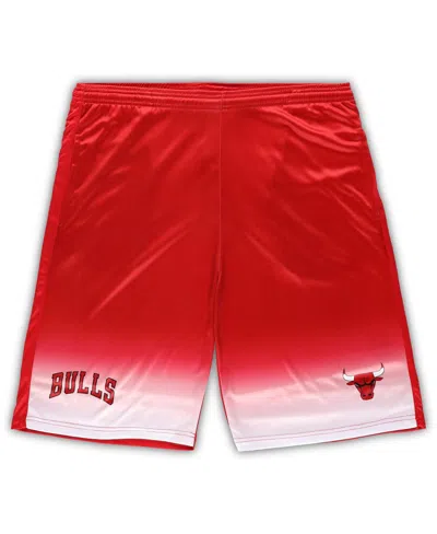 Fanatics Men's Red Chicago Bulls Big Tall Fadeaway Shorts