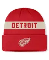 Fanatics Men's Red Detroit Red Wings Centennial Cuffed Knit Hat In Red