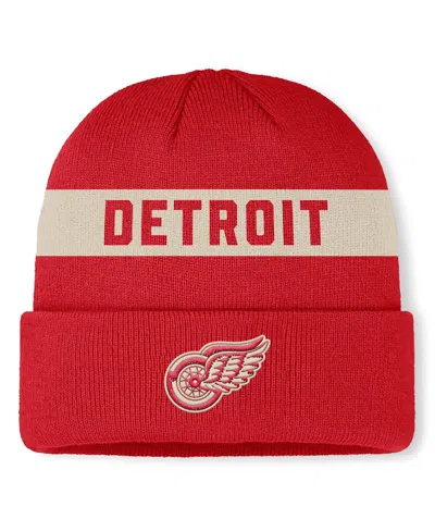 Fanatics Men's Red Detroit Red Wings Centennial Cuffed Knit Hat