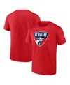 Fanatics Men's Red Fc Dallas Logo T-shirt In Red