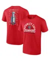 Fanatics Men's Red Florida Panthers 2024 Stanley Cup Champions Big Tall Signature Roster T-shirt In Red